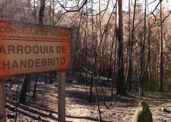 Estado de Chandebrito pocos días después del 15 de octubre de 2017