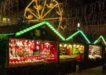 Imagen de un mercadillo de Navidad en Europa