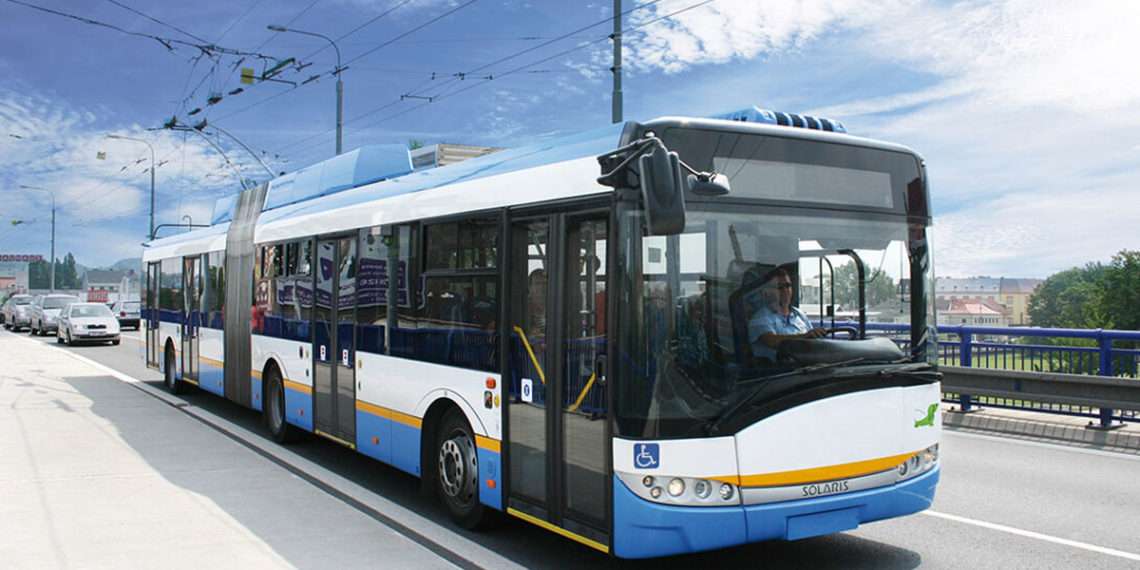 Trolebus de Solaris habitual noutras cidades europeas // Solaris