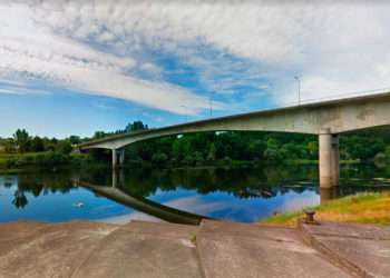 Puente internacional de Salvaterra con Monçao al fondo // Google