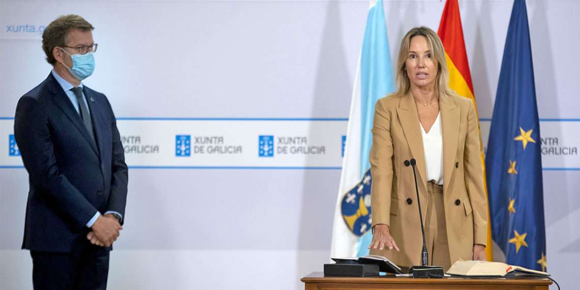 Fernández-Tapias na súa toma de posesión este luns // XUNTA DE GALICIA