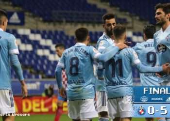 El Celta goleó a la UD Llanera en el Carlos Tartiere // FOTO: ALBERTO BREVERS