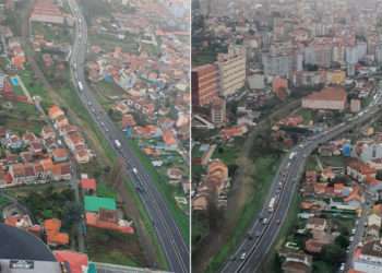 Imágenes desde el helicóptero de la Policía Nacional