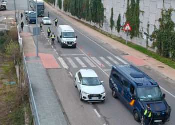 Control en Ricardo Mella // Policía Nacional de Vigo