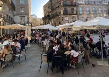 Imagen de Archivo de una terraza de Vigo