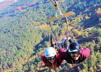 Muchos sienten que están volando, y no es para menos // PENA AVENTURA