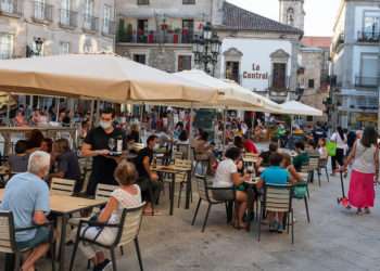 Praza da Constitución este verano // iStock