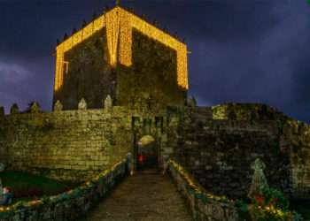 El Castillo de Soutomaior, decorado el año pasado // DEPUTACIÓN PONTEVEDRA