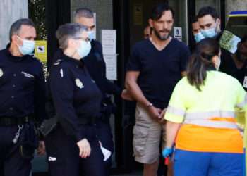 El exboxeador Roberto Domínguez una de las veces que fue detenido.// EUROPA PRESS