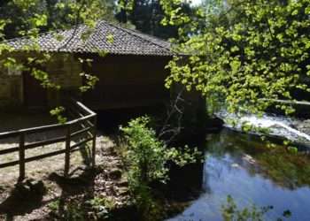 El Molino de As Aceñas, uno de los dos extremos de la ruta lineal "Sendeiro de Pescadores Miño-Tamuxe".