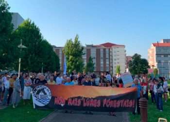 Concentración celebrada ayer en Galicia // twitter @defensadaria