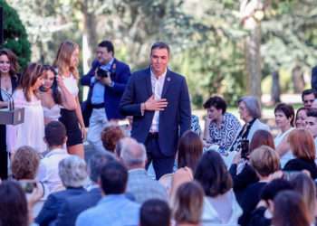 El presidente del Gobierno, Pedro Sánchez, a su llegada a inaugurar el curso político, en el Palacio de La Moncloa, a 5 de septiembre de 2022, en Madrid // RICARDO RUBIO / EUROPA PRESS