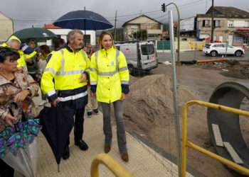 La delegada de la Xunta en la visita a las obras // XUNTA DE GALICIA