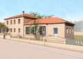 Infografía de la futura Casa do Tempo de Tomiño