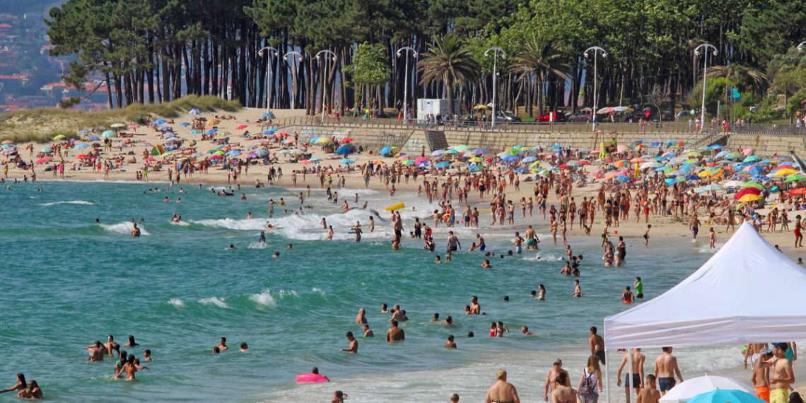 La playa de Samil, en Vigo