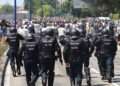 Un detenido por desobediencia y resistencia antes de la salida de manifestación del metal en Vigo