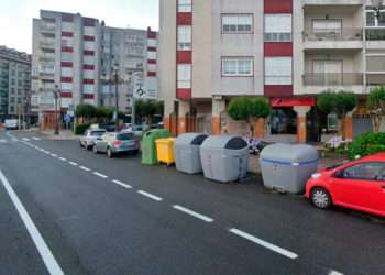 Contenedores de basura en Baiona // Google Maps