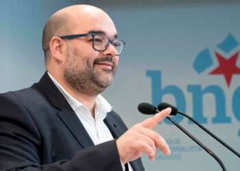 El director de campaña del BNG, Rubén Cela