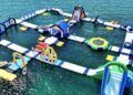 Un enorme parque acuático sobre el mar de más de 1.400 m², a media hora de Vigo