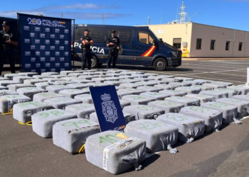 Cocaína incautada en una operación policial previa. Foto: Policía Nacional