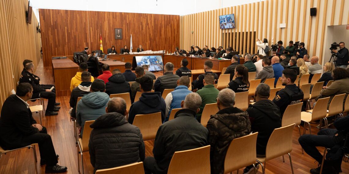 Vista general de la primera jornada del macrojuicio en la Audiencia Provincial de Pontevedra. - Adrián Irago - Europa Press - Archivo