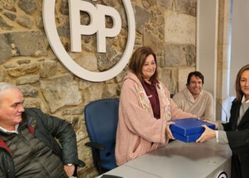 La concejal y vicepresidenta de la Diputación de Pontevedra, Luisa Sánchez, presenta sus avales para ser candidata a presidir el PP de Vigo. - PP