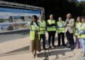 La conselleira de Vivenda e Planificación de Infraestruturas, María Martínez Allegue, ha hecho este viernes una visita a la obra entre Mollavao y Os Praceres que, después de ocho meses de trabajo, lleva el 12% de certificación en cuanto a importe pero "va - JAVI CERVERA