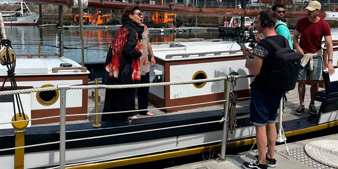 Antonia Dell'Atte, en Vigo // PUERTO DE VIGO