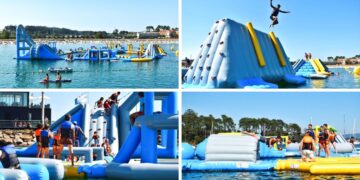 El parque acuático flotante "más grande de España", a 45 minutos de Vigo, abre este sábado