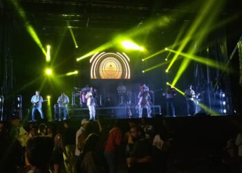 Actuación en una de las ediciones anteriores de las Fiestas de Chapela