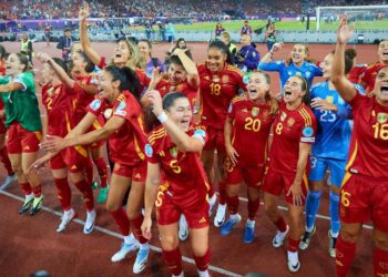 Las jugadoras celebran el pase a la final (Foto: Selección Española Femenina)