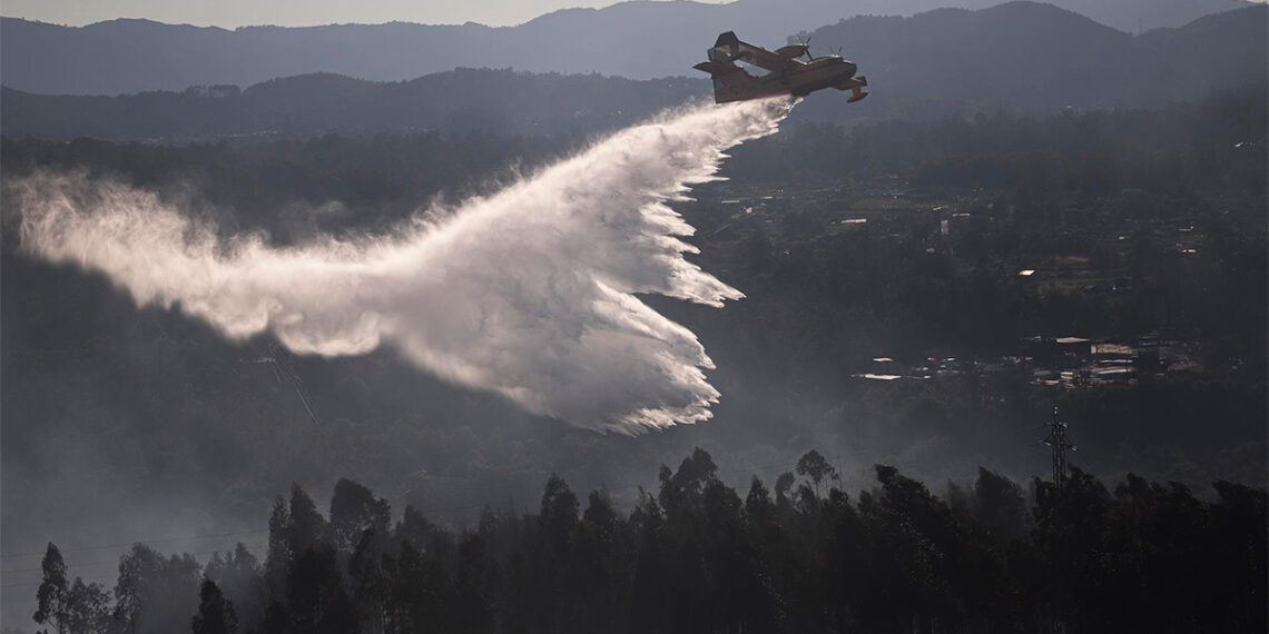 Incendio en el área de Vigo // EP
