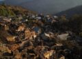 Vista aérea tras el incendio, a 20 de agosto de 2025, en San Vicente de Arriba, Ourense, Galicia (España).
- Adrián Irago - Europa Press