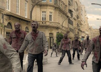 Zombis en la calle Príncipe de Vigo | FOTO: Imagen generada con IA