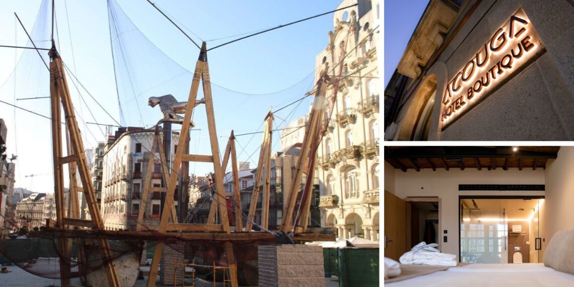 La batea gigante efímera de Vigo y un hotel gallego optan a llevarse un premio nacional