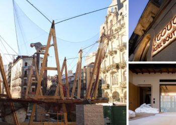 La batea gigante efímera de Vigo y un hotel gallego optan a llevarse un premio nacional