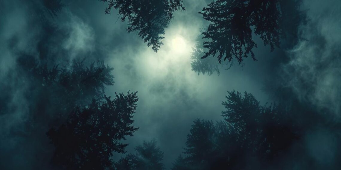 Imagen de archivo de un bosque de noche (Foto: Freepik)