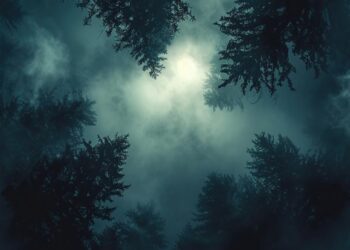 Imagen de archivo de un bosque de noche (Foto: Freepik)