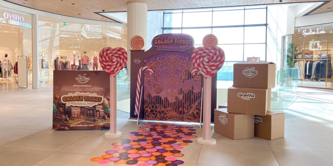 Willy Wonka toma Vigo con las mágicas chocolatinas del CC Gran Vía: encuentra tu 'Golden Ticket'