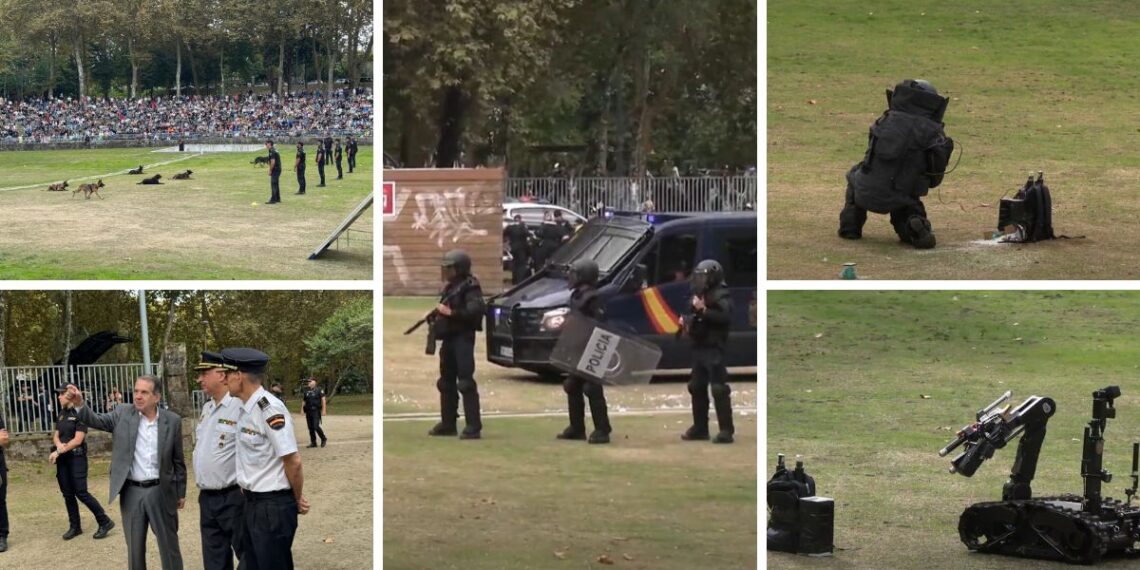 La Policía Nacional muestra en Vigo el trabajo de sus unidades con una gran exhibición en Castrelos