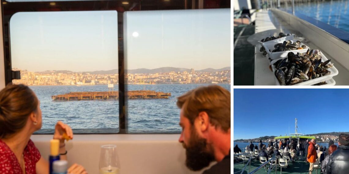 Otoño arranca en Vigo con paseo en barco por la Ría, mejillones de batea, vino y buena música