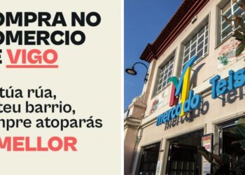 Critican la campaña "de banderolas" por el comercio local de Vigo y piden una apuesta real