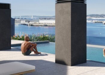 Vigo ganará nuevos pisos en un edificio con un 'rooftop' con piscina frente a la Ría