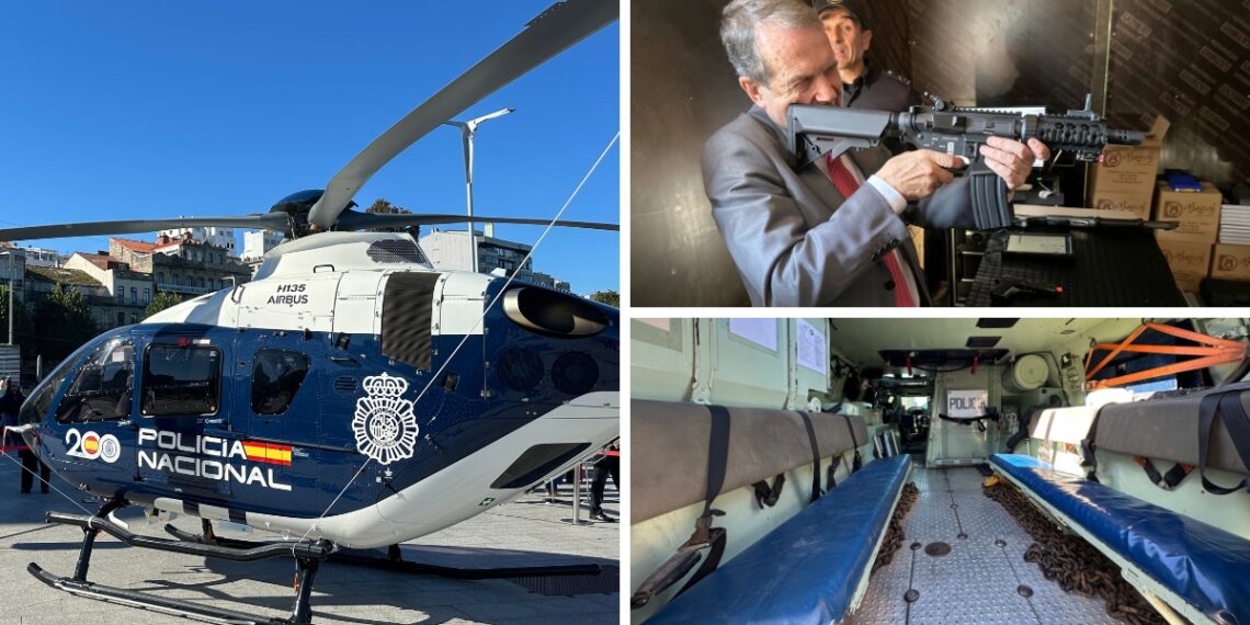 Motos, simulador de tiro y sorpresas en la gran experiencia inmersiva de la Policía en Vigo