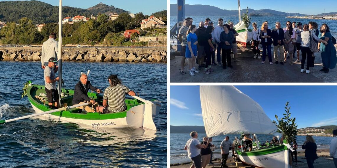 La réplica del histórico bote que salvó cientos de vidas vuelve a navegar en la ría de Vigo