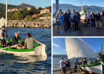 La réplica del histórico bote que salvó cientos de vidas vuelve a navegar en la ría de Vigo