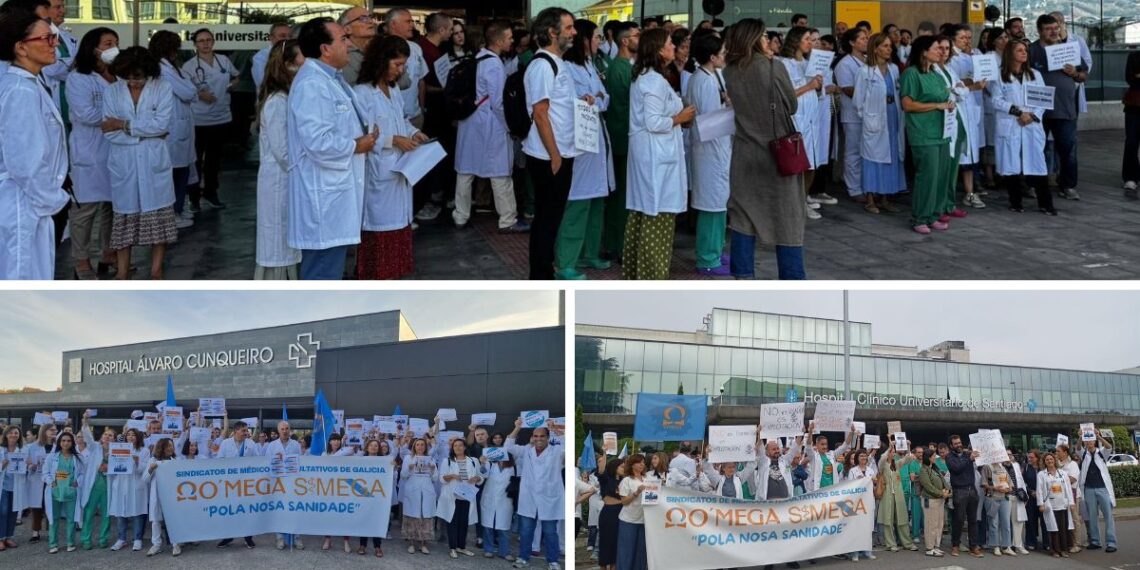 La huelga de médicos en Galicia afectó a cientos de cirugías y pruebas y miles de consultas