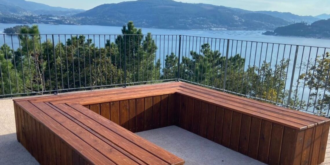 Uno de los mejores "balcones" de la ría de Vigo completa su reforma como rincón de relax