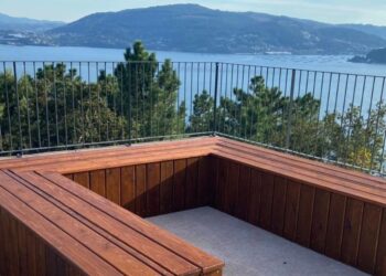 Uno de los mejores "balcones" de la ría de Vigo completa su reforma como rincón de relax