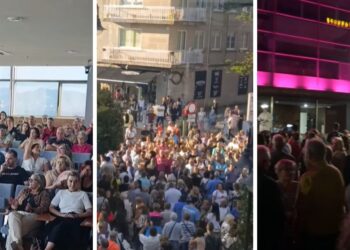 Tensión, gritos y pedradas en el pleno en el que se subió la tasa de basura en O Morrazo